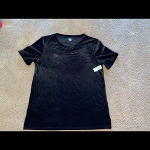 Black velvet shirt nwt size small